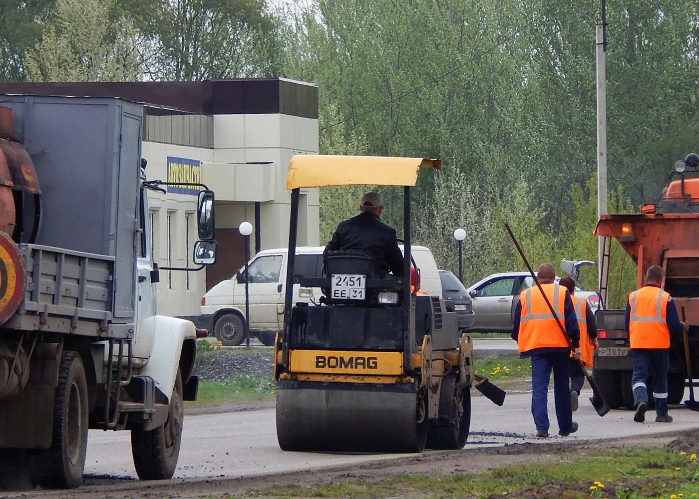 Каток Bomag #2451 ЕЕ 31. Белгородская область, Красногвардейский район, с. Засосна