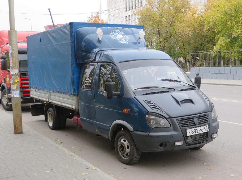 Удлинённый ГАЗ-3302 "Газель" с дубль-кабиной #К 892 МО 40 . Курган, улица Карла Маркса