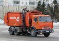 Мусоровоз КО-440-5 на шасси КамАЗ-48323 #У 982 ХА 96. Курганская область, Шадринск, улица Свердлова