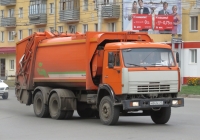 Мусоровоз МКЗ-4704-01 на шасси КамАЗ-65115 #М 843 КХ 45. Курган, Пролетарская улица
