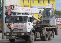 Автокран КС-45721-25 "Челябинец" на шасси КамАЗ-65115 #О 781 КМ 45. Курган, улица Куйбышева