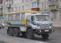 Вахтовый автобус НефАЗ-4208 на шасси КамАЗ-43101 #Х 244 АХ 45. Курган, улица Савельева