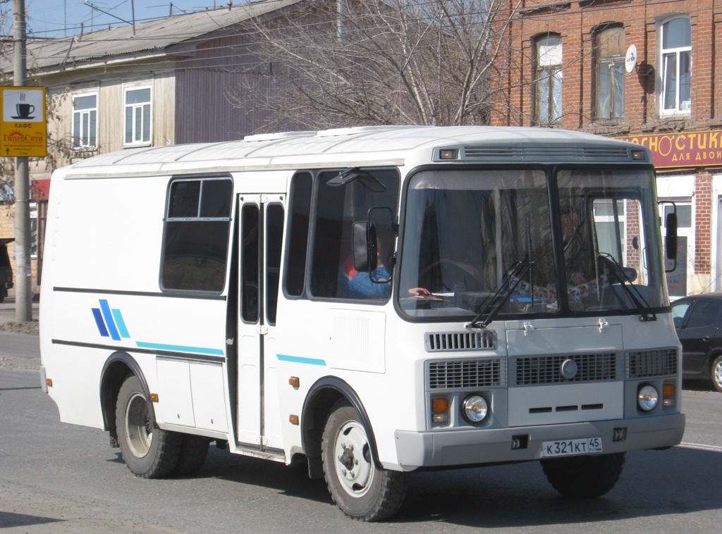 Грузопассажирский автобус ПАЗ-32053-20 #К 321 КТ 45. Курган, улица Куйбышева