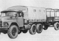 Автомобиль ЗиЛ-131  с прицепом  СМЗ-710В.  