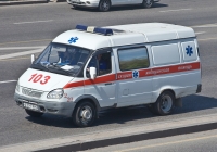 АСМП на базе ГАЗ-27052 "Газель" #A 571 FN. Алматы, улица Саина