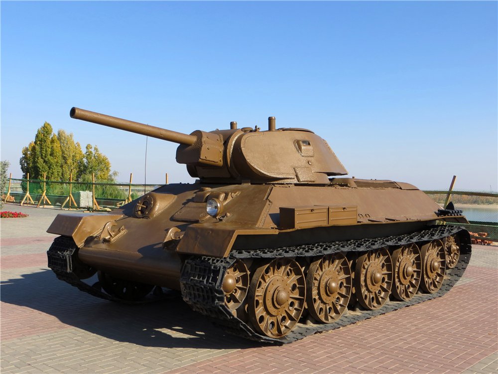 Средний танк Т-34-76. Волгоград, Выставка у музея "Сталинградская битва"
