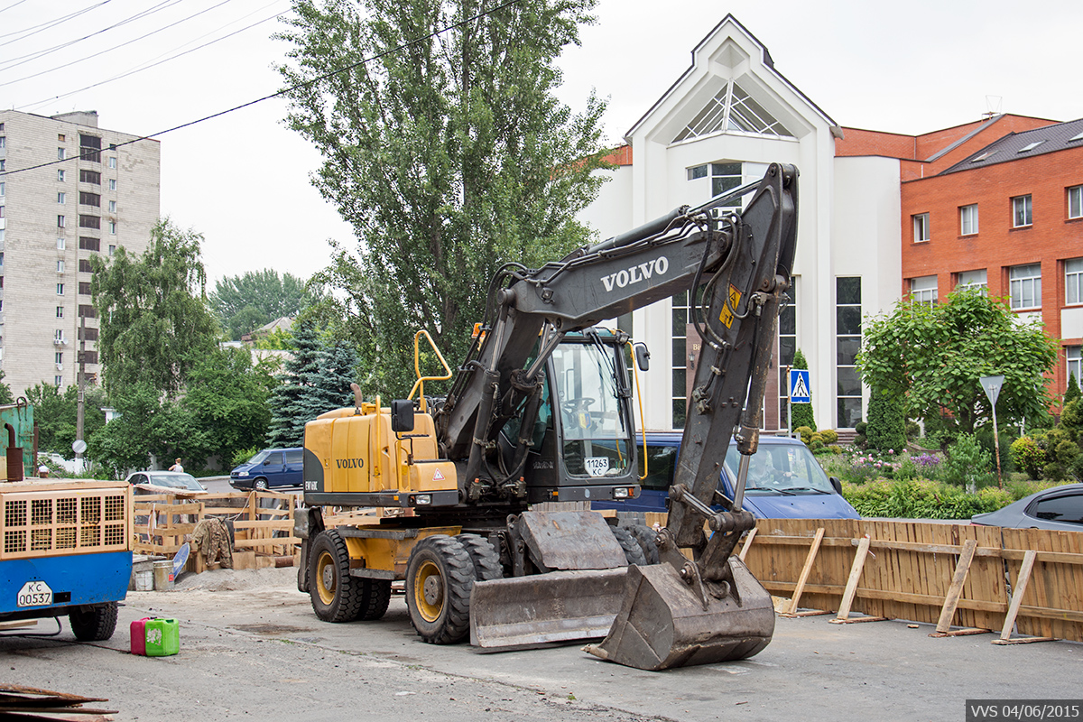 Экскаватор Volvo EW160C #11263 КС. Киев, Голосеевская улица