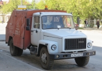 Подметально-уборочная машина ПУМ-1 на шасси ГАЗ-3307 #Е 347 ЕВ 45. Курган, улица Куйбышева