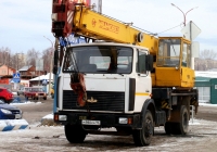 Автокран КС-35715 "Ивановец" на шасси МАЗ-5337 #М 980 КА 96. Свердловская область, Серов, улица Победы