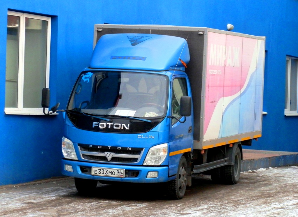 Фургон на шасси Foton Ollin #Е 333 МО 96. Свердловская область, Серов, улица Ленина