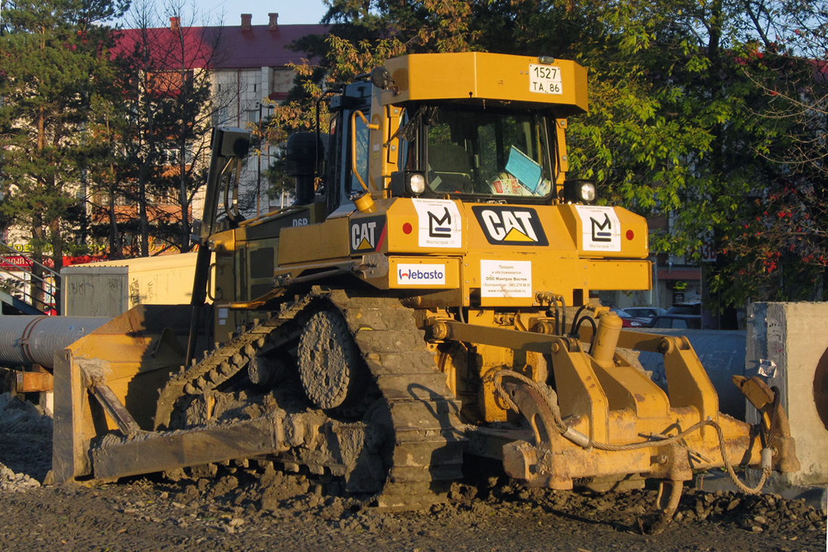 Бульдозер-рыхлитель Caterpillar D6R #1527 ТА 86. Тюмень, Московский тракт