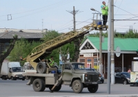 Автовышка АП-17А на шасси ГАЗ-53-14 #О 896 ЕМ 45. Курган, улица Ленина