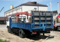 Грузовой автомобиль с манипулятором Nissan Diesel Condor #В 655 КО 72. Тюмень, улица 50 лет Октября