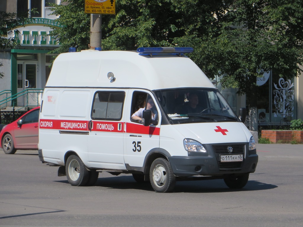 АСМП Луидор-2250B0 #О 111 КН 45. Курган, улица Куйбышева