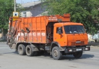 Мусоровоз МКЗ-4704-02 на шасси КамАЗ-65115 #Т 780 ОХ 96. Курган, улица Куйбышева