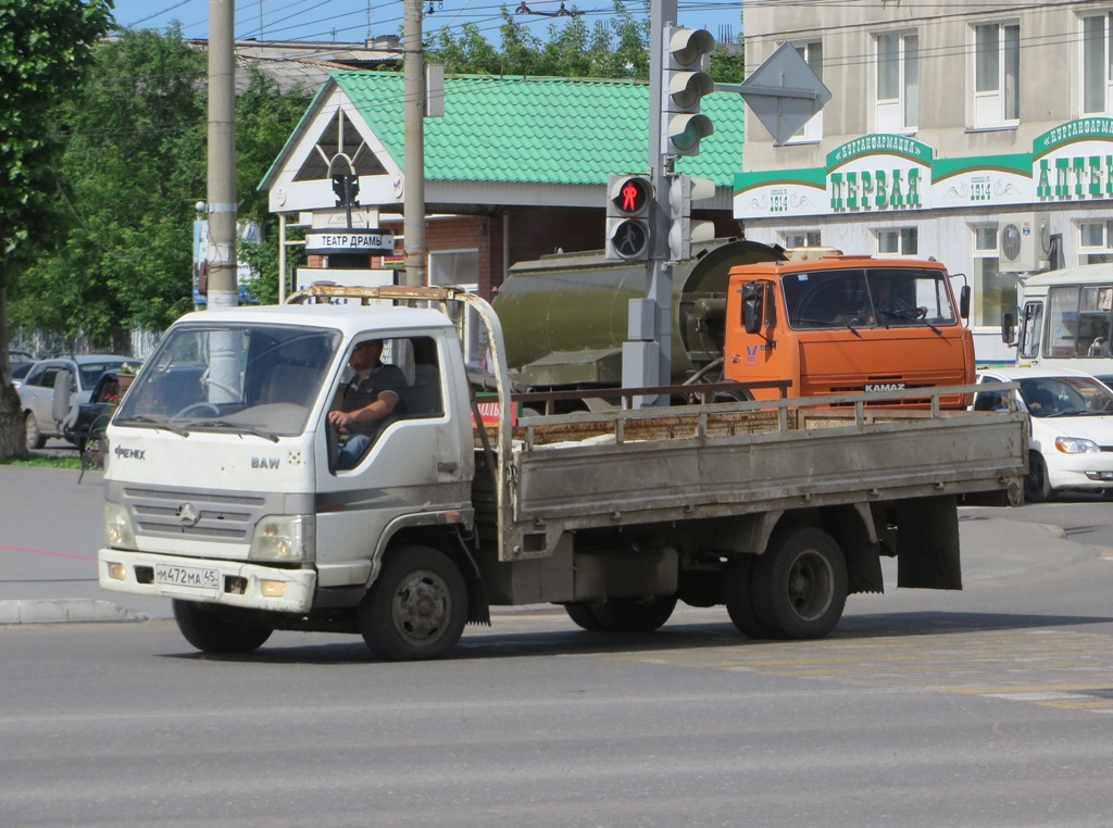Автомобиль BAW Fenix #М 472 МА 45. Курган, улица Ленина