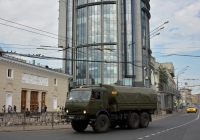 Тентованный армейский грузовик КамАЗ-43114 #4268 АМ 77. Москва, улица Крымский Вал 