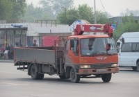 Грузовик с КМУ на шасси Hino Ranger #Е 760 КС 45. Курган, улица Ленина