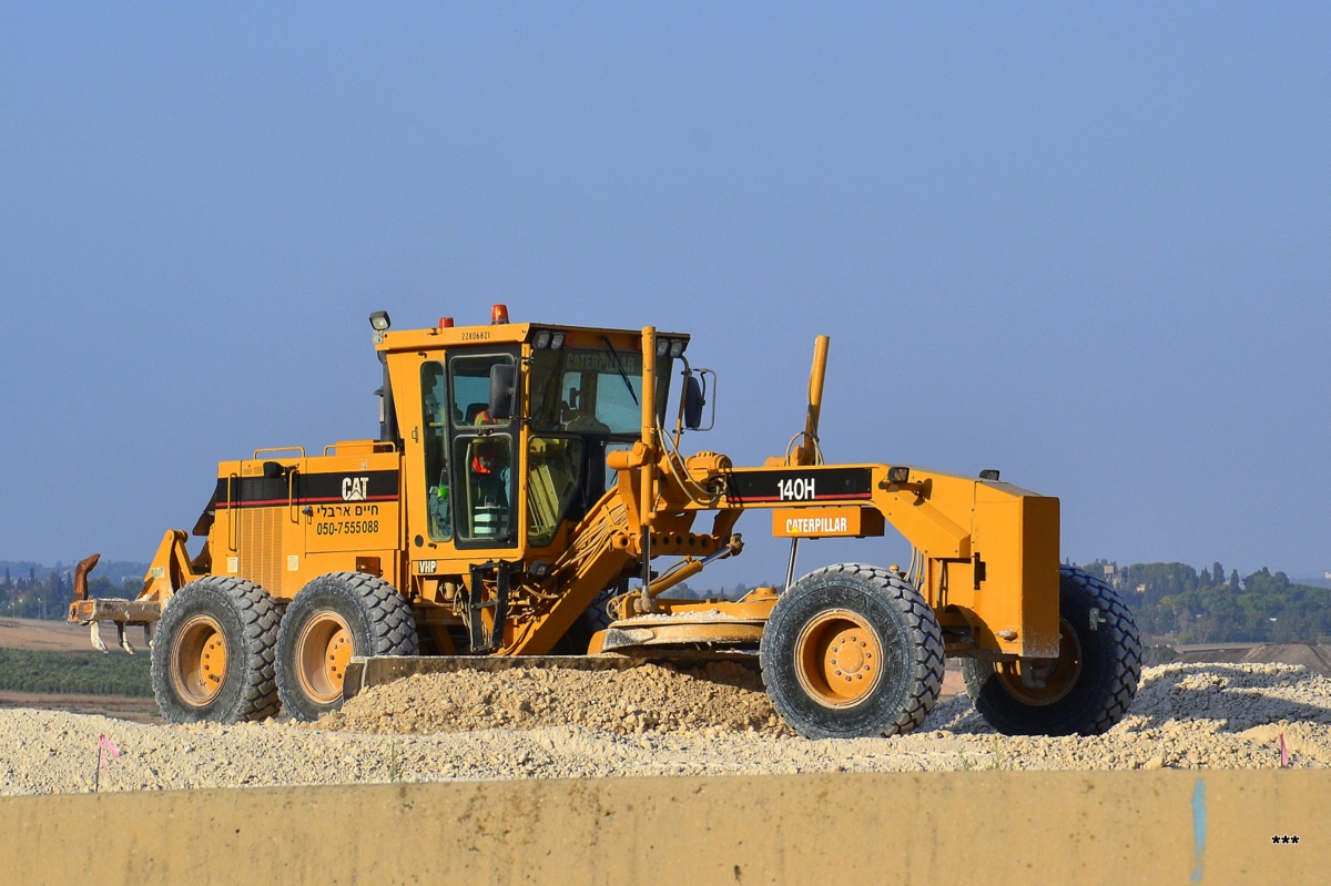 Автогрейдер Caterpillar 140H. Израиль, Северный округ