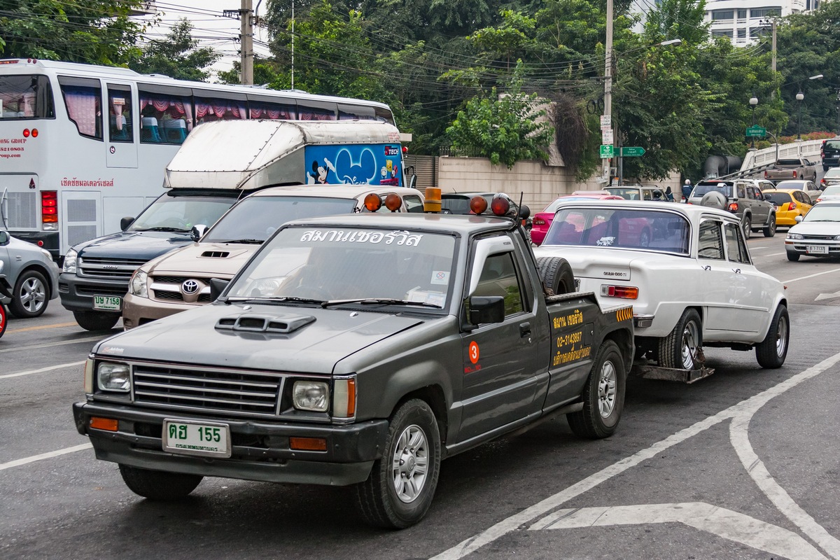 Эвакуатор на базе Mitsubishi L200  #ฅฮ 155. Таиланд, Бангкок