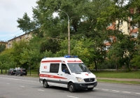 Автомобиль cкорой медицинской помощи на базе Mercedes-Benz #О 864 КЕ 197. Москва, улица Космонавта Волкова 