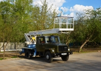 Автовышка АПТ-17М на шасси ГАЗ-3307 #О 376 КТ 197 . Москва, Большая Академическая улица 