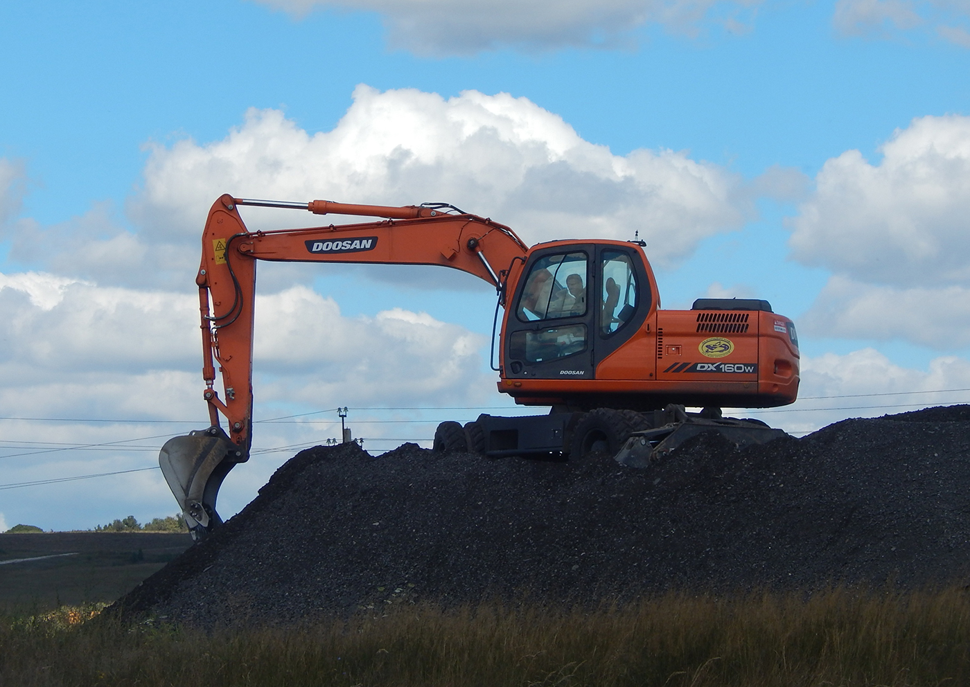 Экскаватор Doosan DX160W #5911 ЕС 31. Белгородская область., Алексеевский район, с. Осадчее
