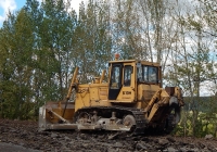 Бульдозер Б10М # 6207 ЕС 31. Белгородская область, Красногвардейский район, автодорога Р-185 "Белгород - Павловск"