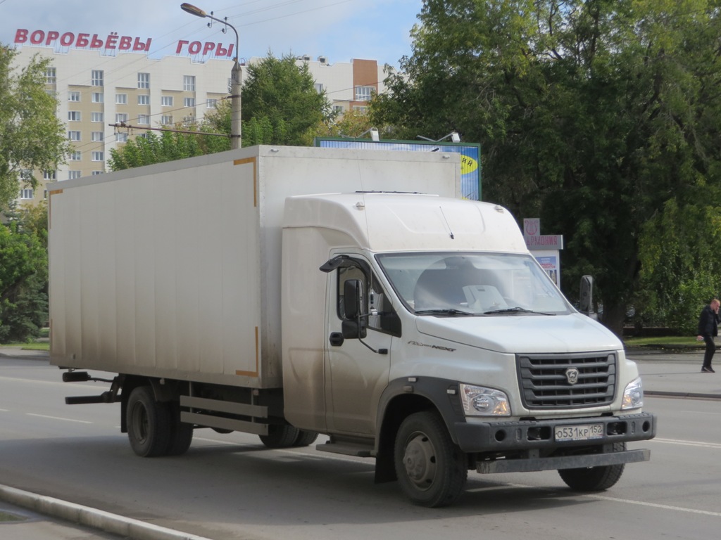 Фургон на шасси ГАЗ-C41R13 "ГАЗон Next" #О 531 КР 152. Курган, улица Куйбышева