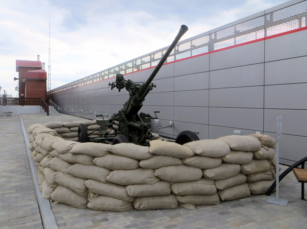 40-мм автоматическая зенитная пушка Bofors L/60. Свердловская область, Верхняя Пышма, музей "Боевая Слава Урала"