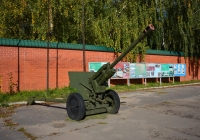 76-мм дивизионная пушка ЗИС-3. Москва, улица Заречье, д. 3а, вл. 1 (территория ДОСААФ России по г. Москве) 