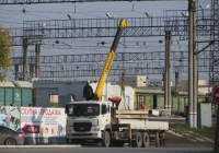 Грузовик Hyundai GOLD с КМУ Soosan SCS1516 #У 796 СН 174. Курган, Станционная улица