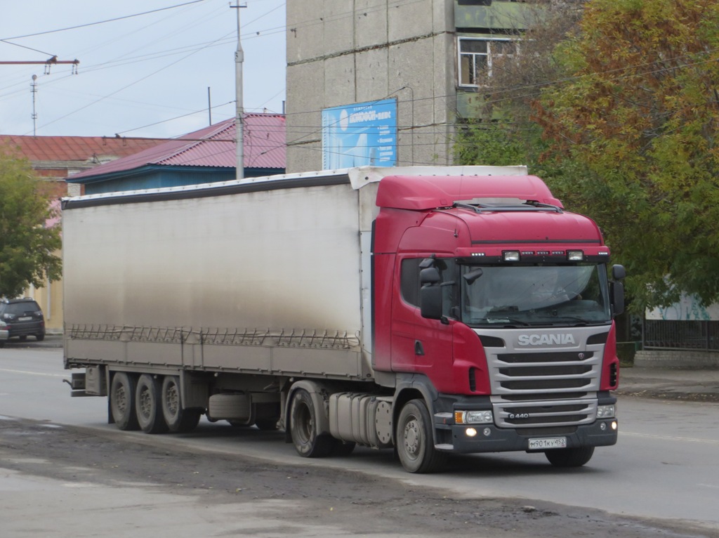 Седельный тягач Scania G440LА4Х2НNА #М 901 КУ 152. Курган, улица Куйбышева