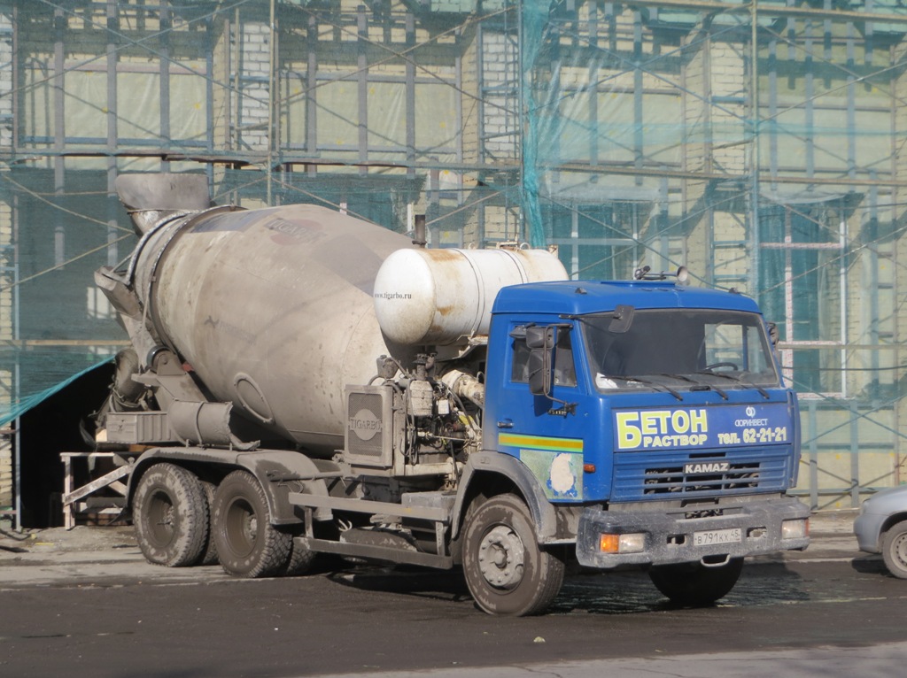 Бетоносмеситель АБС-7DA на шасси КамАЗ-65115-62 #В 791 КХ 45. Курган, улица Куйбышева 