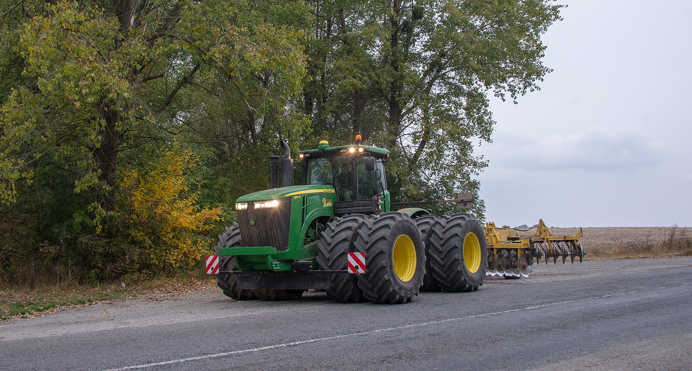 Трактор John Deere 9510R. Винницкая область, Барский район, с. Мартыновка