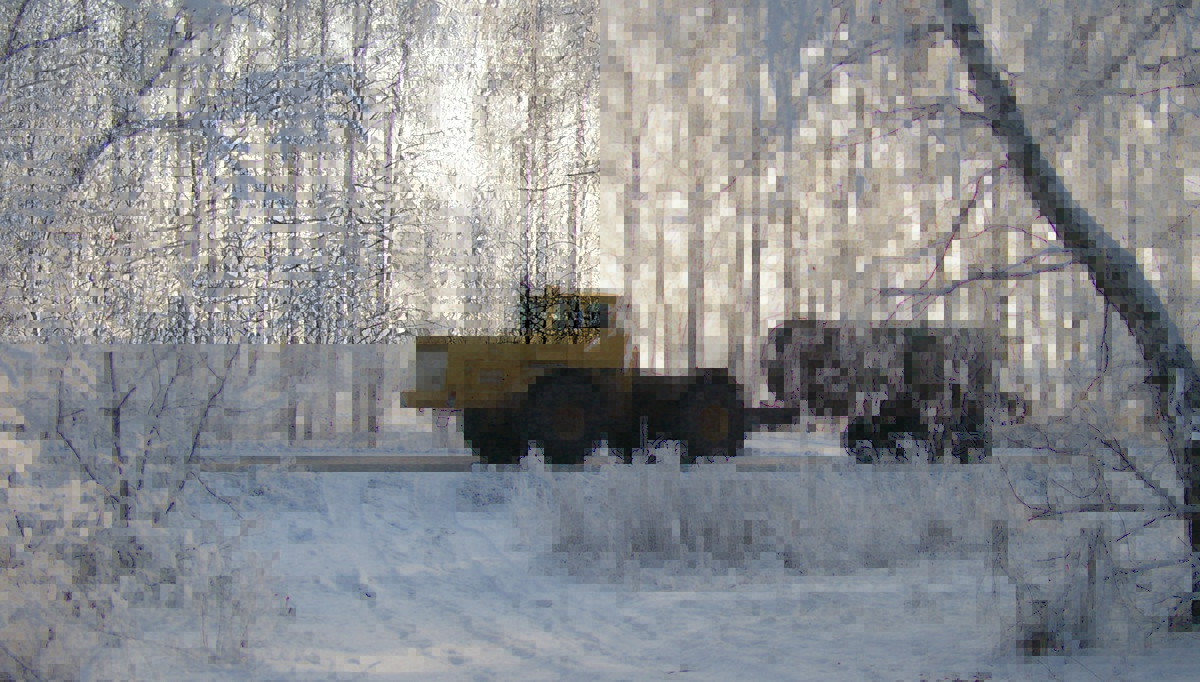 Трактор К-700А "Кировец". Самарская область, село Рождествено