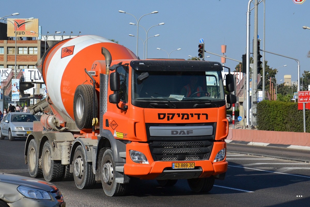 Бетоносмеситель компании "Радимикс" на шасси DAF CF Euro6 #43-889-30. Израиль, Хайфа
