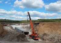 Автокран KATO NK-500MS на шасси Mitsubishi #К 442 ВК 31. Белгородская область, Красногврадейский район, автодорога Р-185 "Белгород - Павловск"