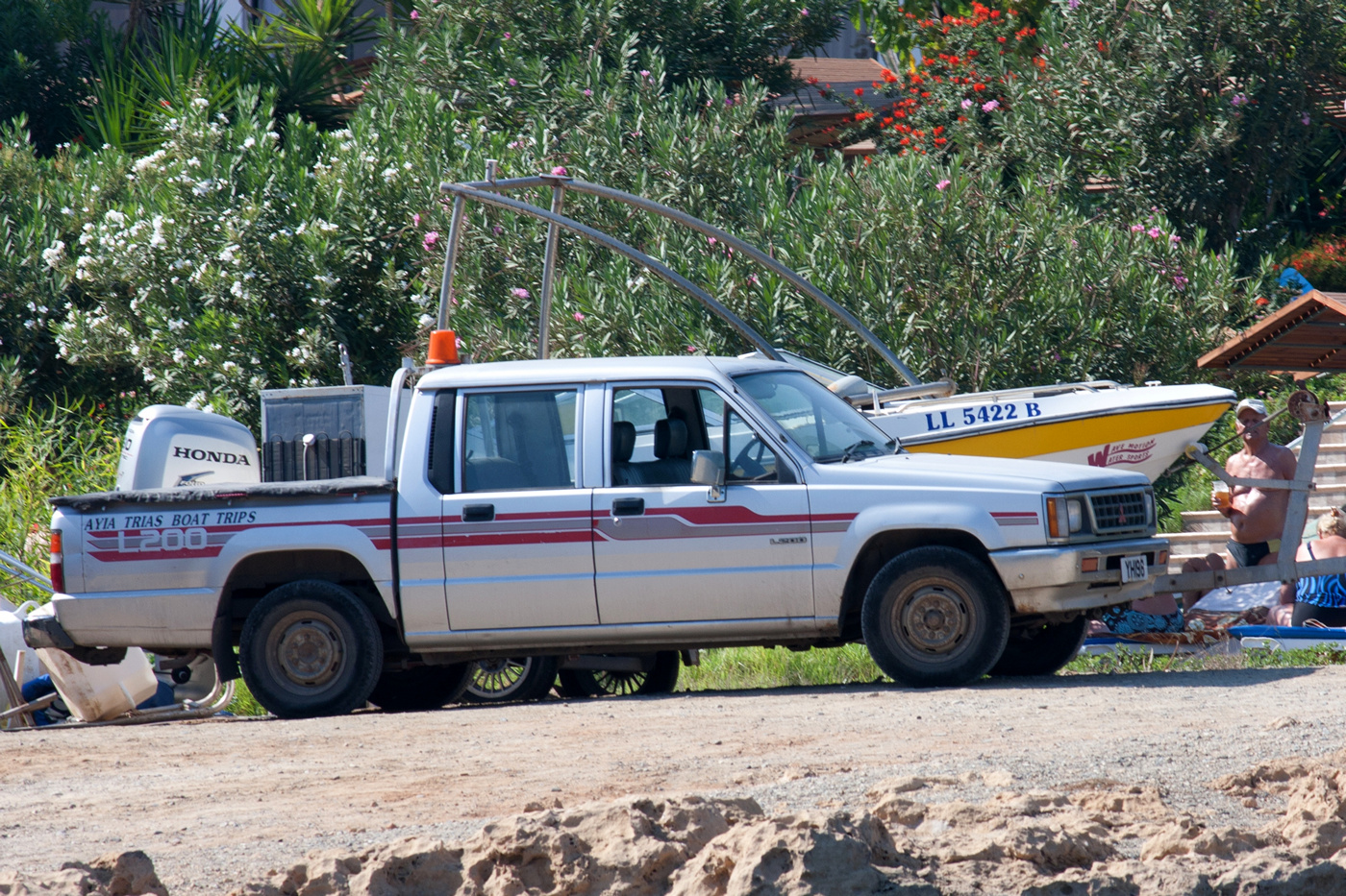 Пикап Mitsubishi L200. Кипрская респулика, муниципалитет Айя-Напа, Пернера