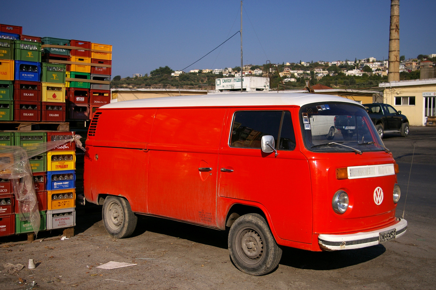 Volkswagen Transporter T2. Греческая республика, остров Крит, Муниципалитет Ираклион, Ираклион