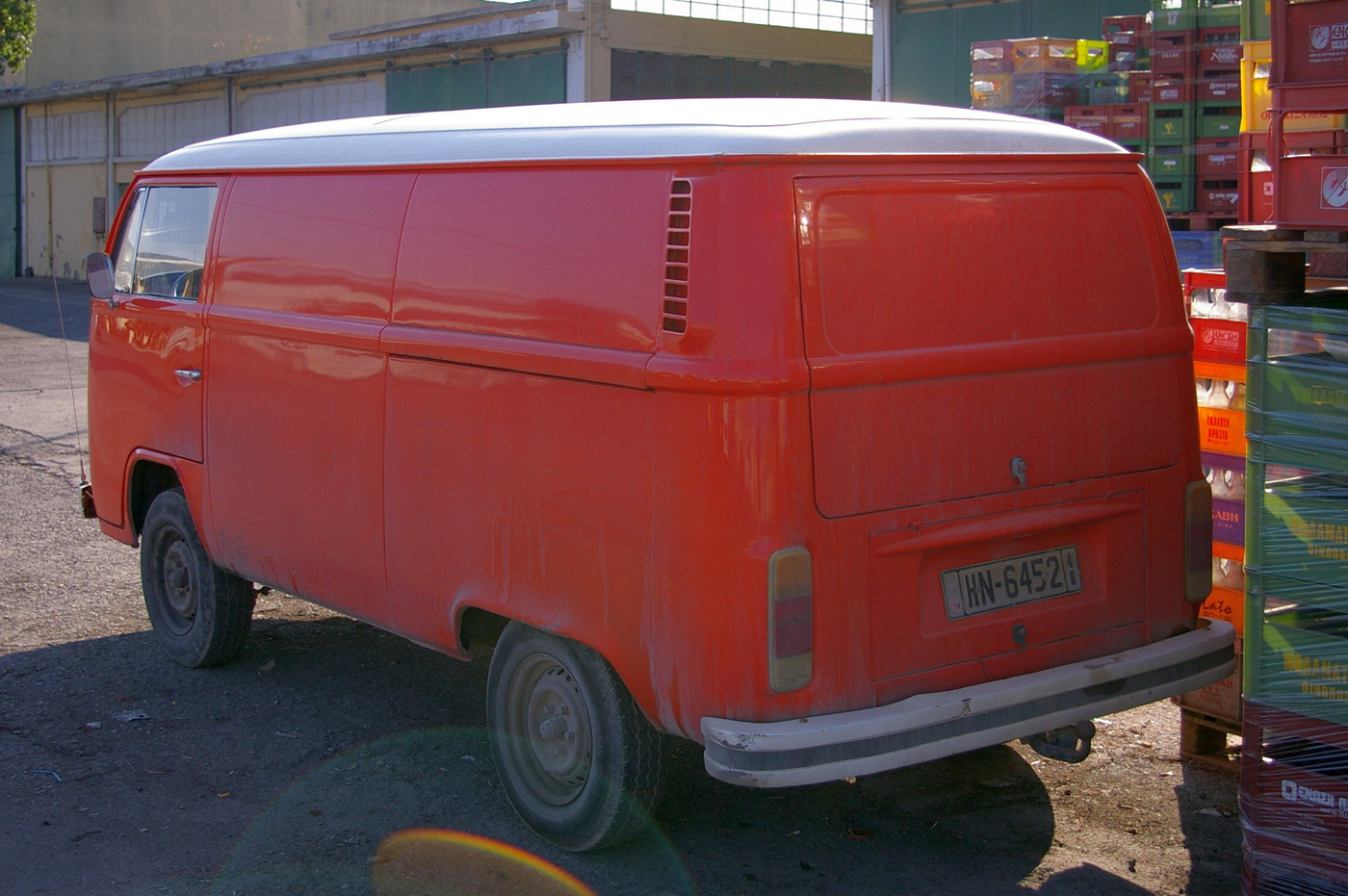 Фургон Volkswagen Transporter T2. Греческая республика, остров Крит, Муниципалитет Ираклион, Ираклион