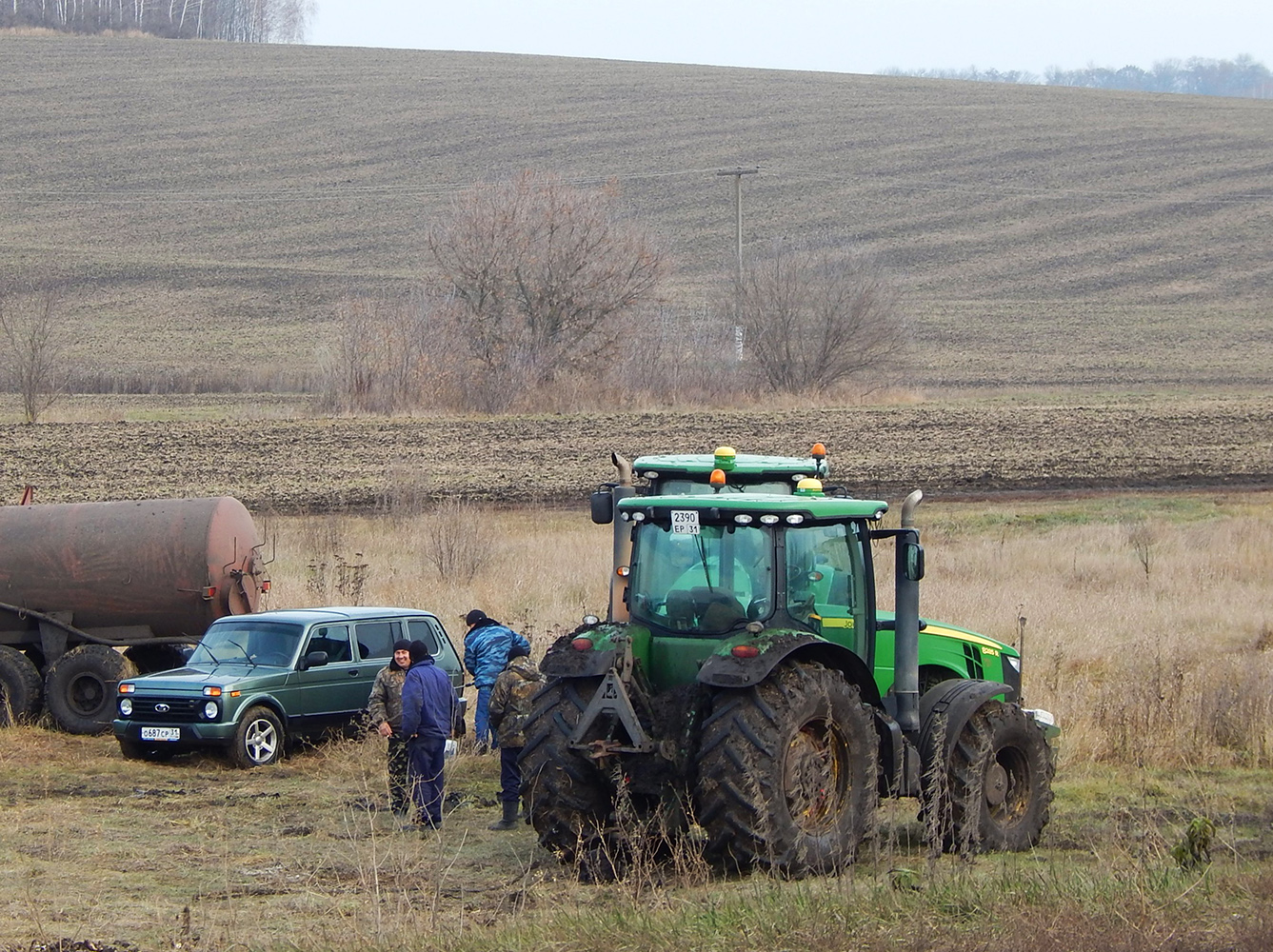 Трактор John Deere # 2390 ЕР 31. Белгородская область, Алексеевский район