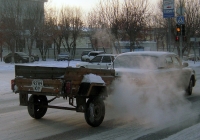 Прицеп КМЗ-8136 #9289 ЮУ в составе автопоезда. Тюмень, Пролетарская улица