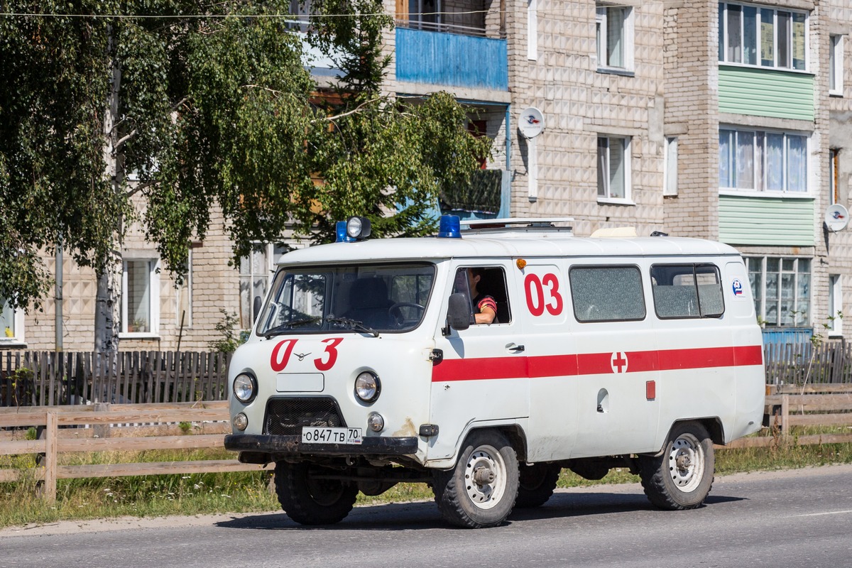 АСМП УАЗ-39623 #О 847 ТВ 70. Томская область, Белый Яр