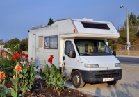 Кемпер на базе автомобиля FIAT Ducato #К 249 НВ 152. АР Крым, Феодосия, Керченское шоссе
