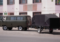 Грузопассажирский фургон УАЗ-3962 #К 164 НА 72 с прицепом КМЗ-8213 #АУ 2888 72  . Тюмень, улица Бакинских комиссаров