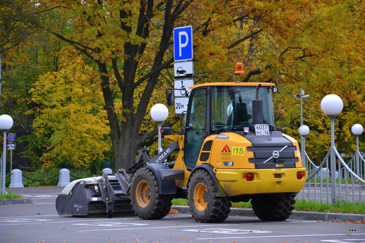 Фронтальный погрузчик Volvo L20F, #6037 РС 78 . Россия, Санкт-Петербург, Петергоф, Санкт-Петербургский проспект