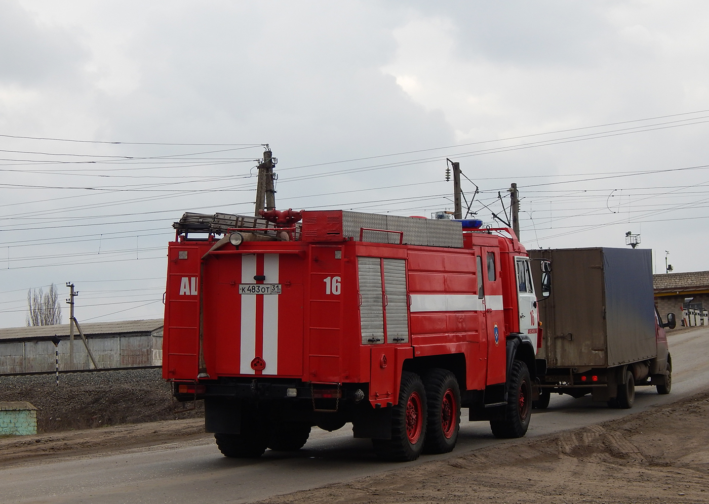 АЦ-5-40(4310)ПМ-524 на шасси КамАЗ-43105 # К 483 ОТ 31. Белгородская область, г. Алексеевка, ул. Павла Ющенко