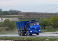 Самосвал КамАЗ-6520 # О 813 ЕМ 31. Белгородская область, Алексеевский район, автодорога Р-185 "Белгород - Павловск"