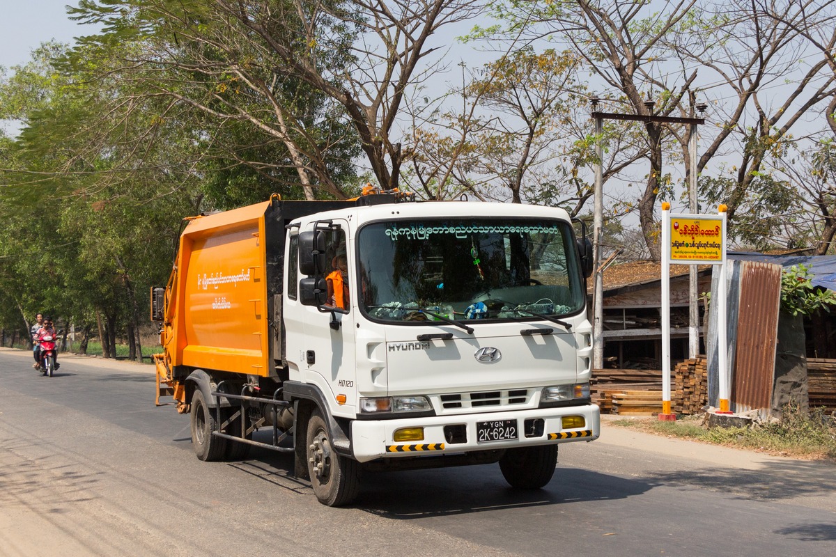 Мусоровоз на шасси Hyundai HD120 #2K-6242. Мьянма, Дала